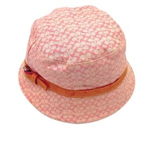 Coach Pink Signature Jacquard Bucket Hat, P/S
